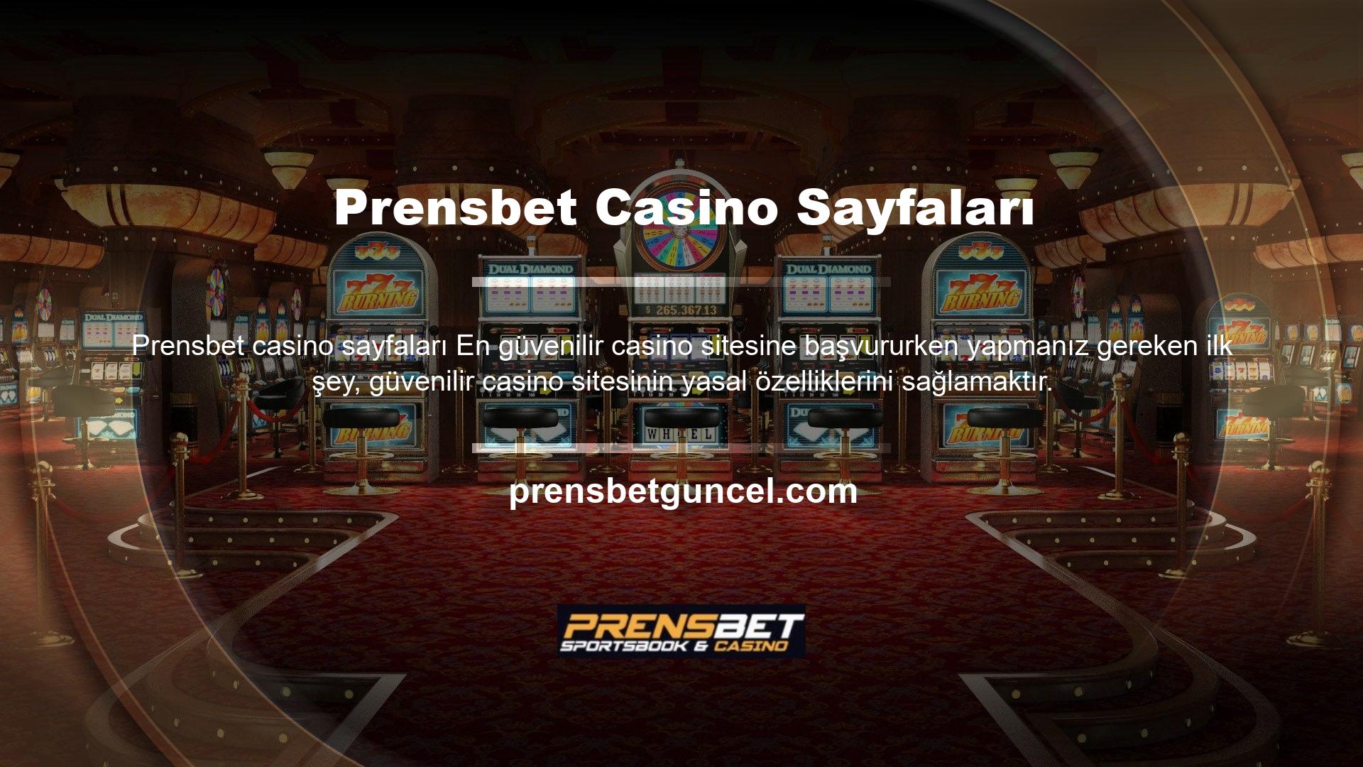 Prensbet Casino web sitesinde bir hesap açmak, para yatırmak ve oyun oynamak istiyorsanız, önce şirket bilgilerini öğrenin