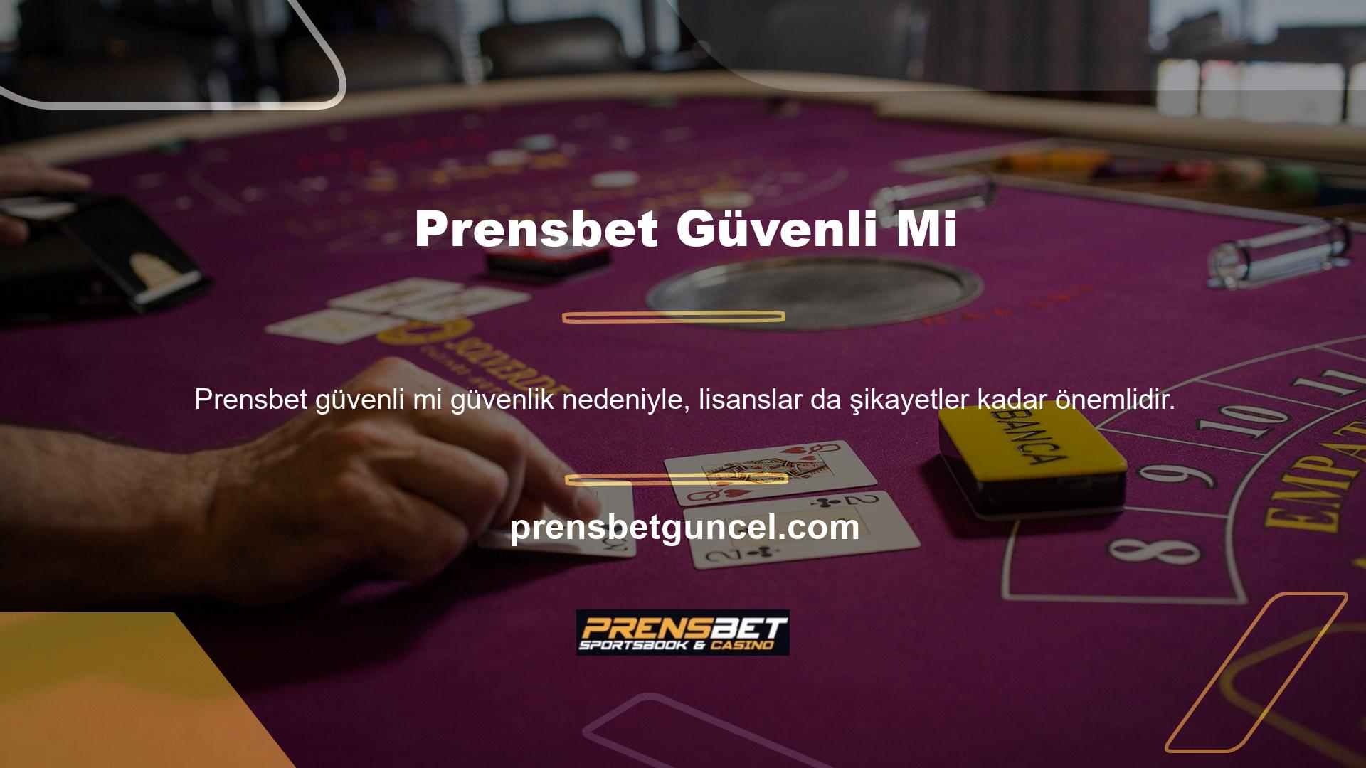 Online casino sitesi Prensbet, oyunculara bu sorunun cevabını web sitesindeki lisans bilgileri aracılığıyla sunmaktadır