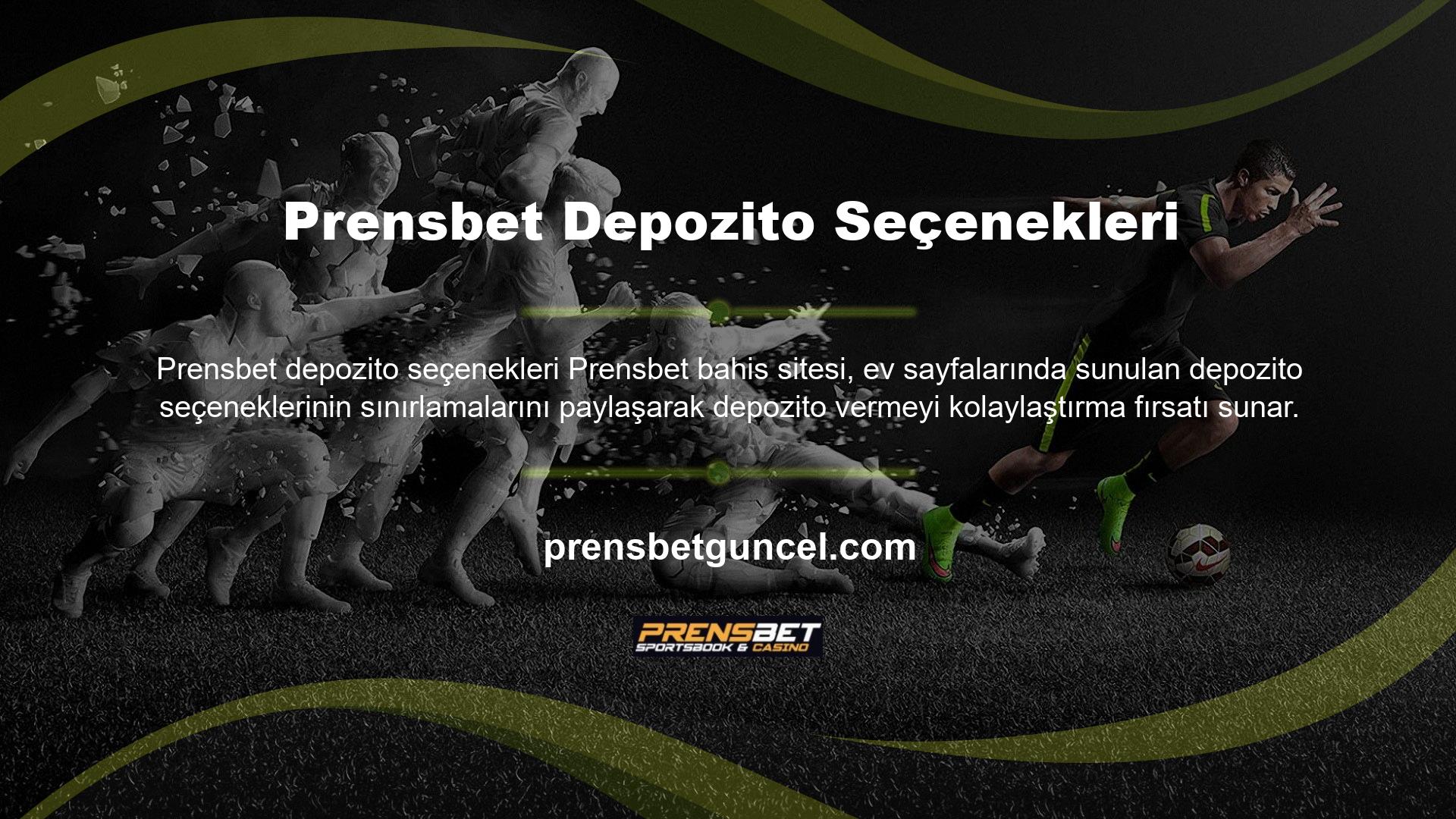 Prensbet bahis sitesi size çeşitli seçenekler sunar, istediğiniz depozito seçeneklerini kullanma gücü, minimum ve maksimum depozito limitlerini ayarlamanıza ve akıllı işlemleri bütçenize uygun hale getirmenize olanak tanır